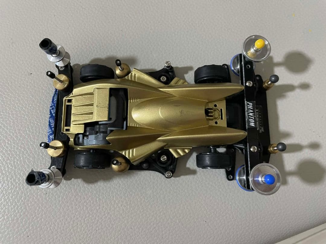ミニ四駆 ゴールドボディ モーター付き