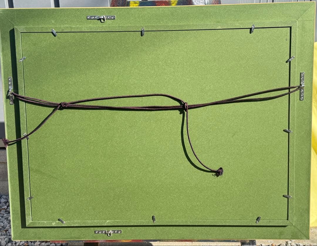 20Pサイズ　ゴールド木製油彩額縁 前面アクリル板＆箱＆黄色袋付き 倉庫①1/5