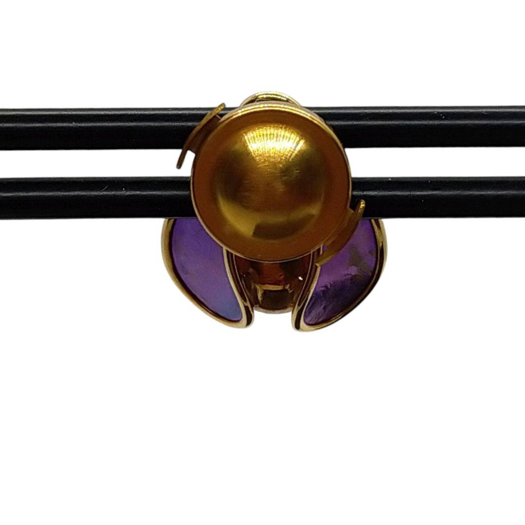 K18本真珠 パール チタン ピンブローチ