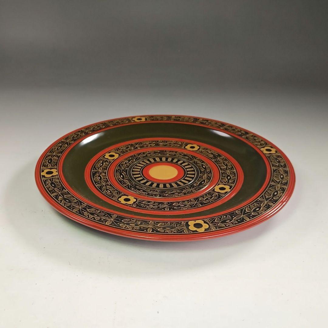 ウ243 盆『堀内宗完（兼中斎）極箱』『山中塗　こま菓子盆』茶道具