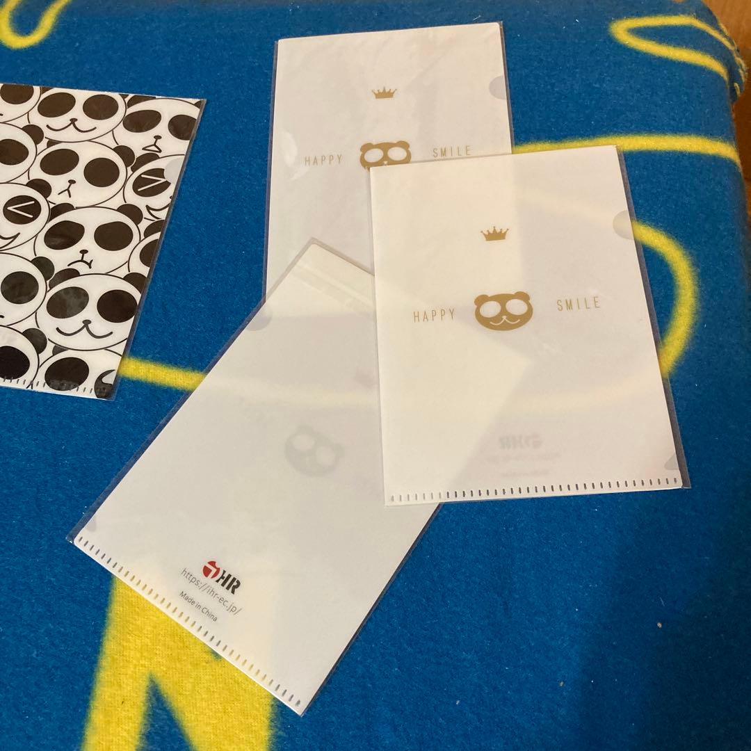 クリアファイル　パンダ　5点セット　ハガキサイズ　新品未使用