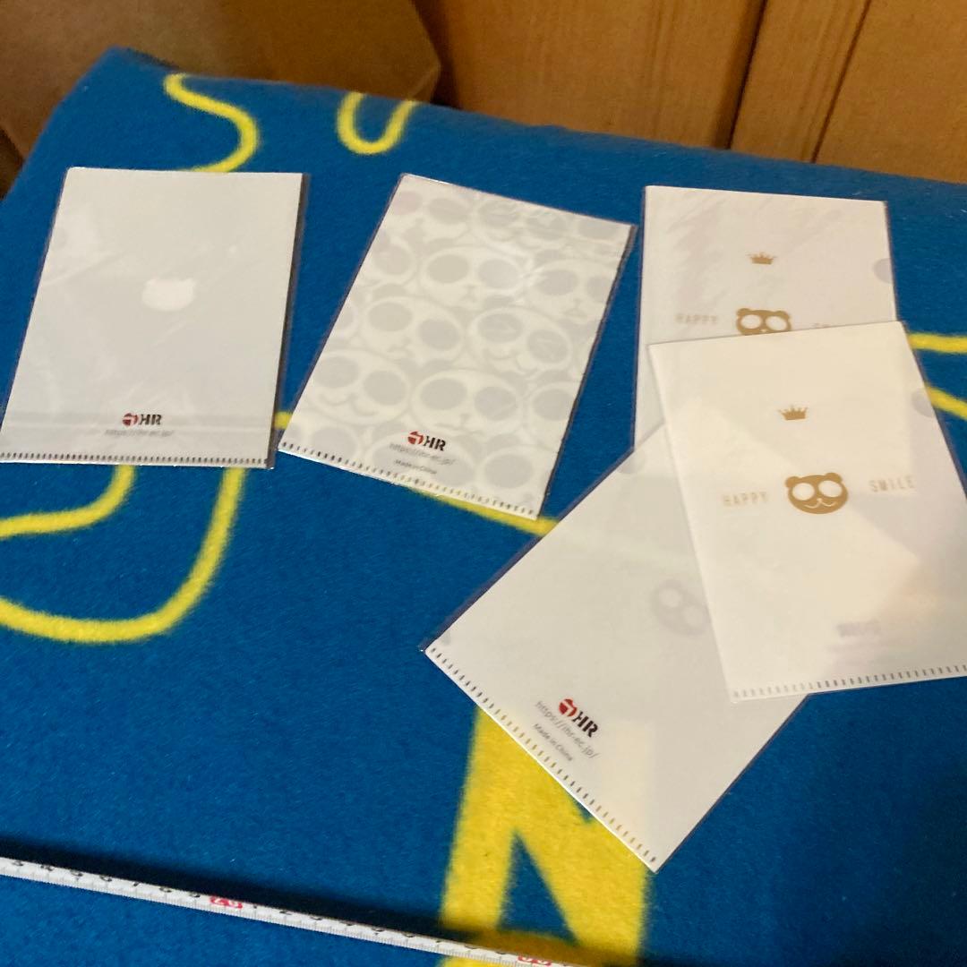 クリアファイル　パンダ　5点セット　ハガキサイズ　新品未使用