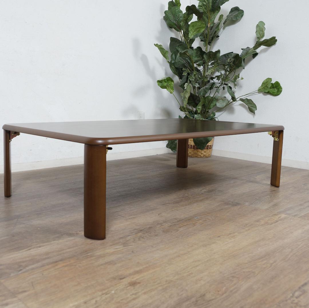 訳あり　折りたたみテーブル120cm 座卓 センターテーブル 簡単収納