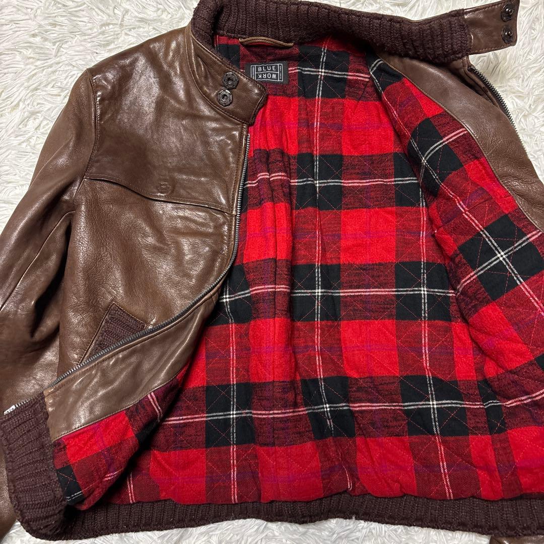 トゥモローランド 裏地チェック ラムレザー ライダース 2着セット 本革 お得