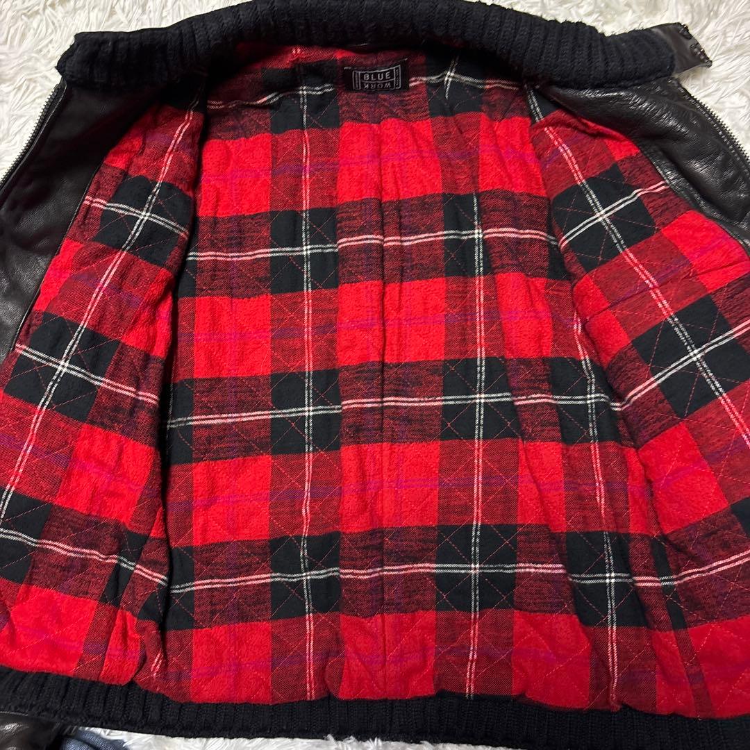 トゥモローランド 裏地チェック ラムレザー ライダース 2着セット 本革 お得