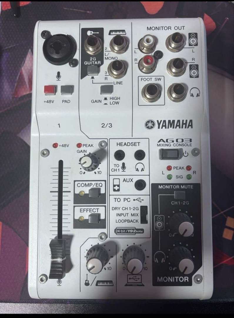 AG03オーディオインターフェイス　マイク付き