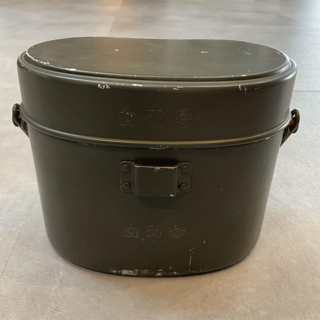 陸上自衛隊 1型戦闘飯盒　桜Qマーク　官給品　1956年製 ビンテージ　美品