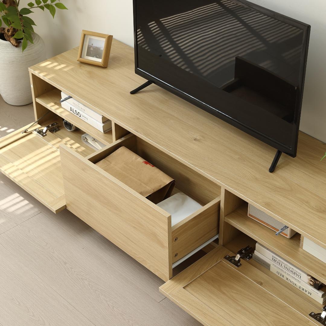 超人気！【幅150cm】テレビ台 ローボード テレビボード ラタンNATURAL