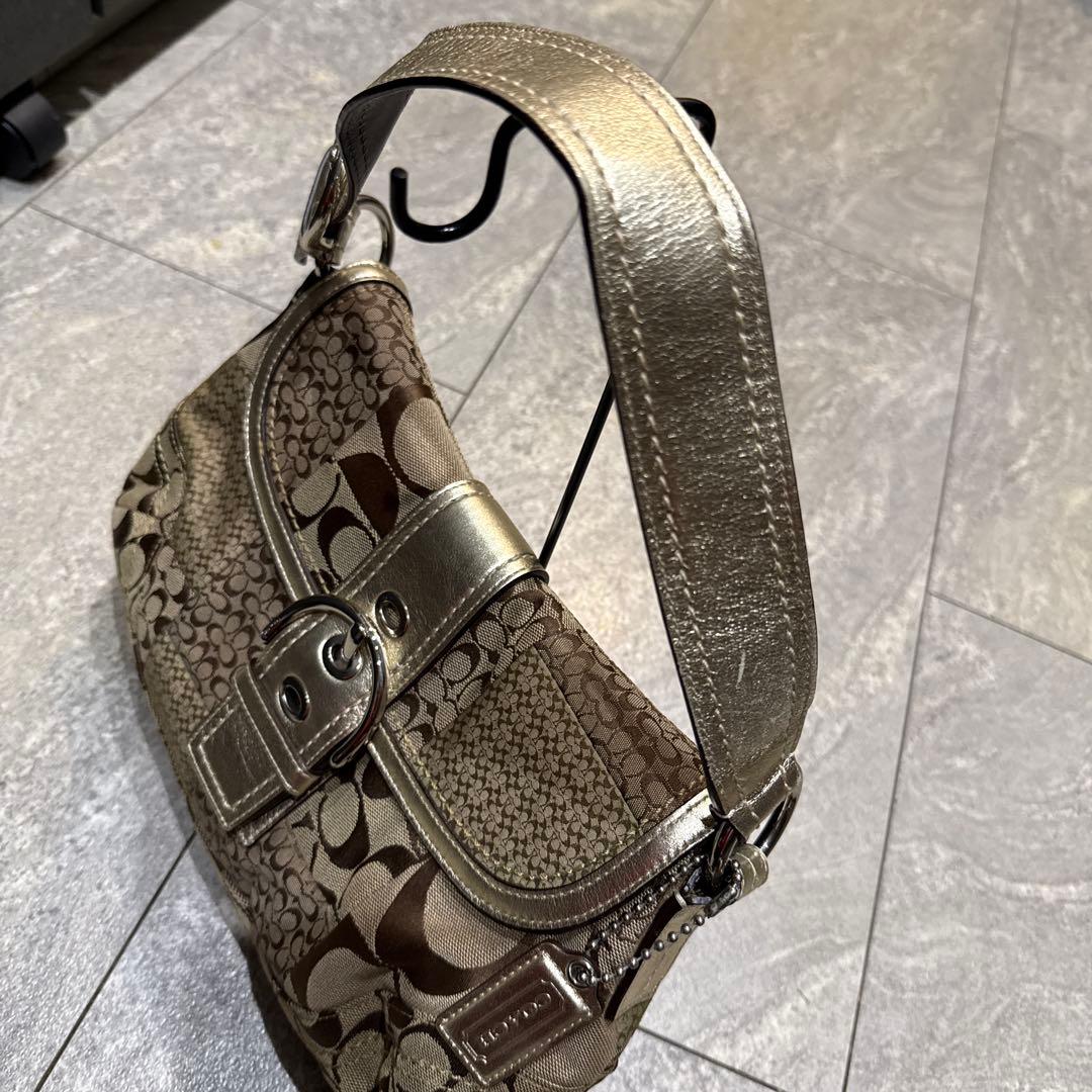 ブラウン系パッチワークショルダーバッグ