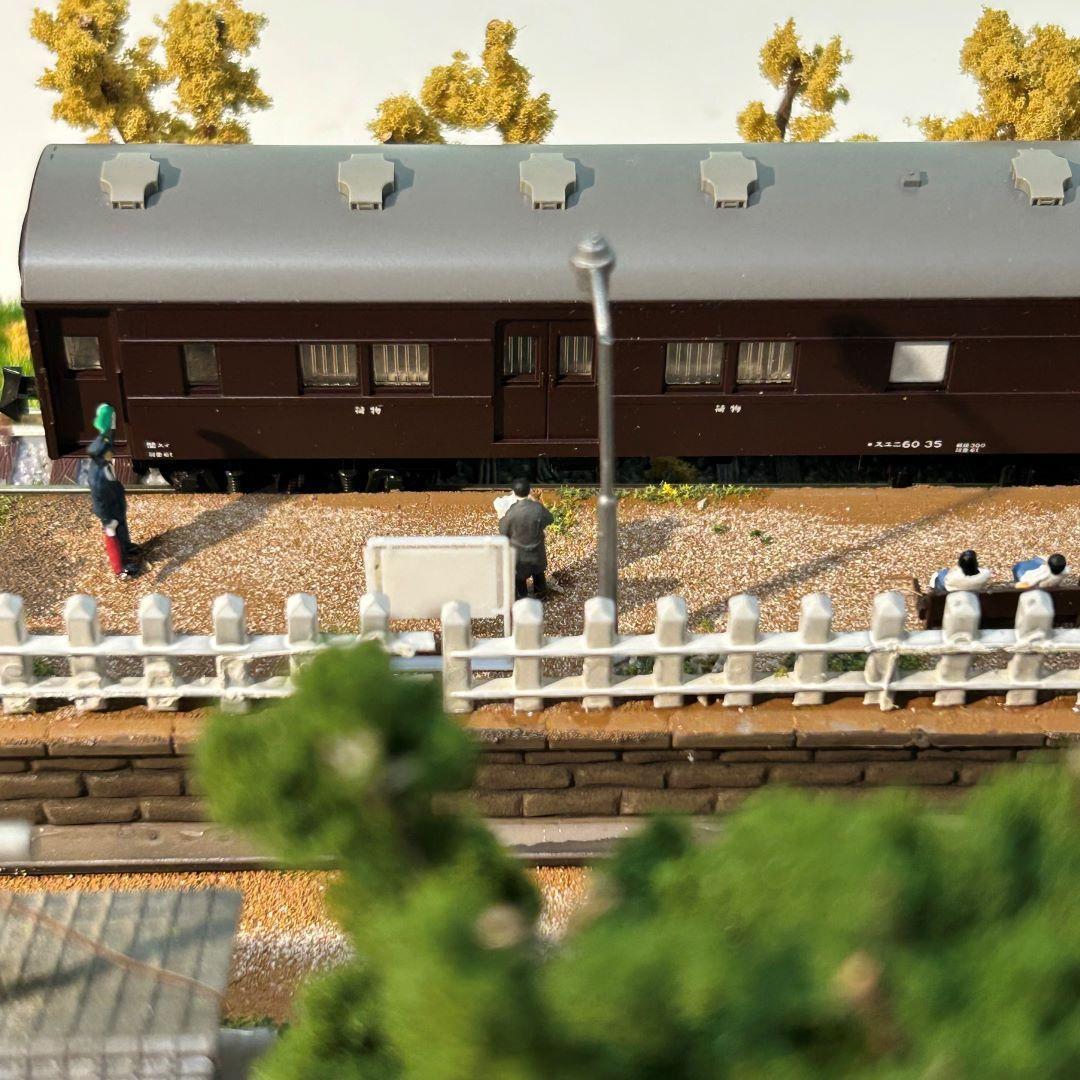 宗谷秋色　宗谷本線旧天塩中川駅　鉄道ジオラマ　Nゲージ　展示台
