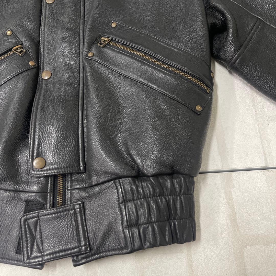 値下げ クシタニ KUSHITANI 日本製 牛革 レザー ライダースジャケット