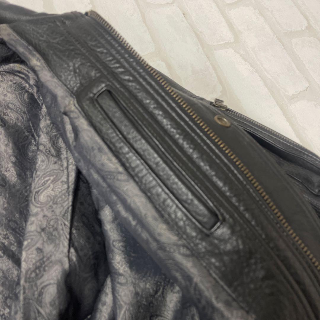 値下げ クシタニ KUSHITANI 日本製 牛革 レザー ライダースジャケット