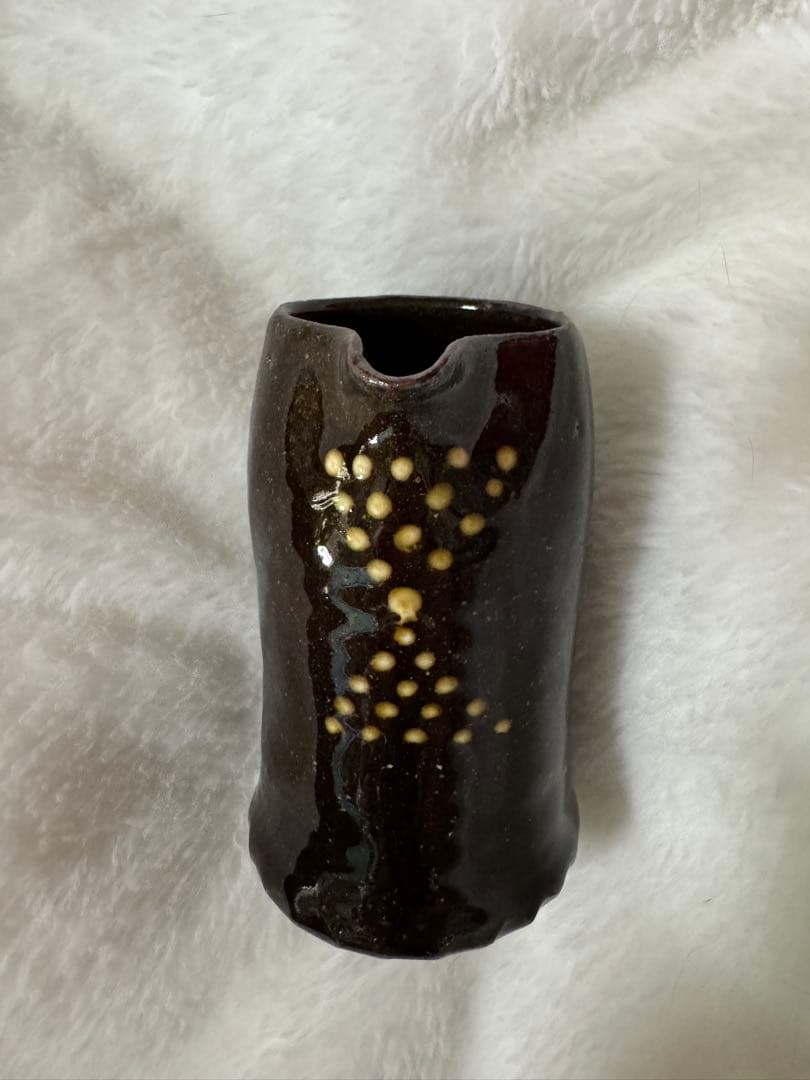 岩井窯　山本教行　ミルクピッチャー ドット模様