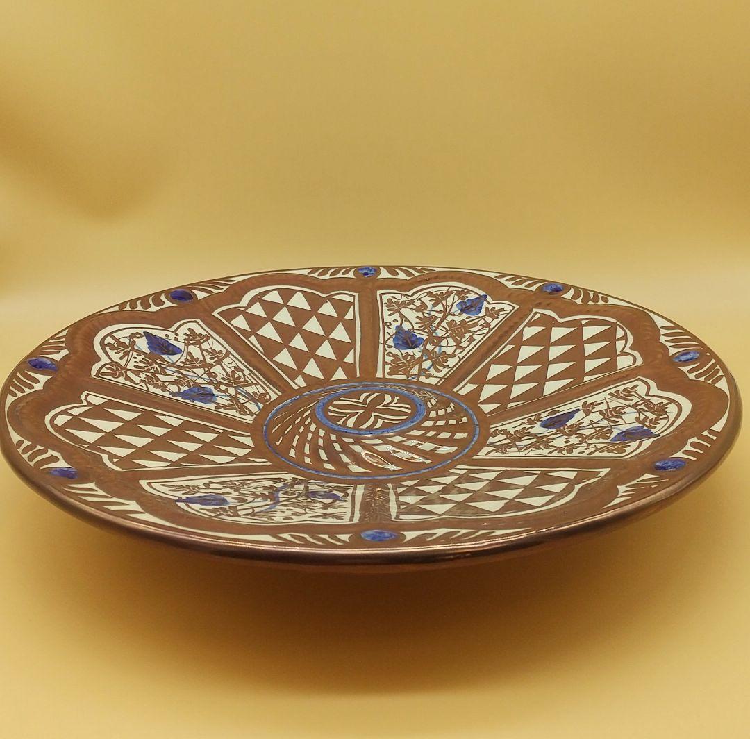 ラスター彩 大皿 スペイン バレンシア マニセス  ヒメノ・リオス窯