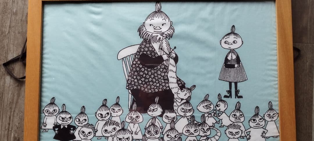 値下げ大判！ムーミン 布 アートフレーム