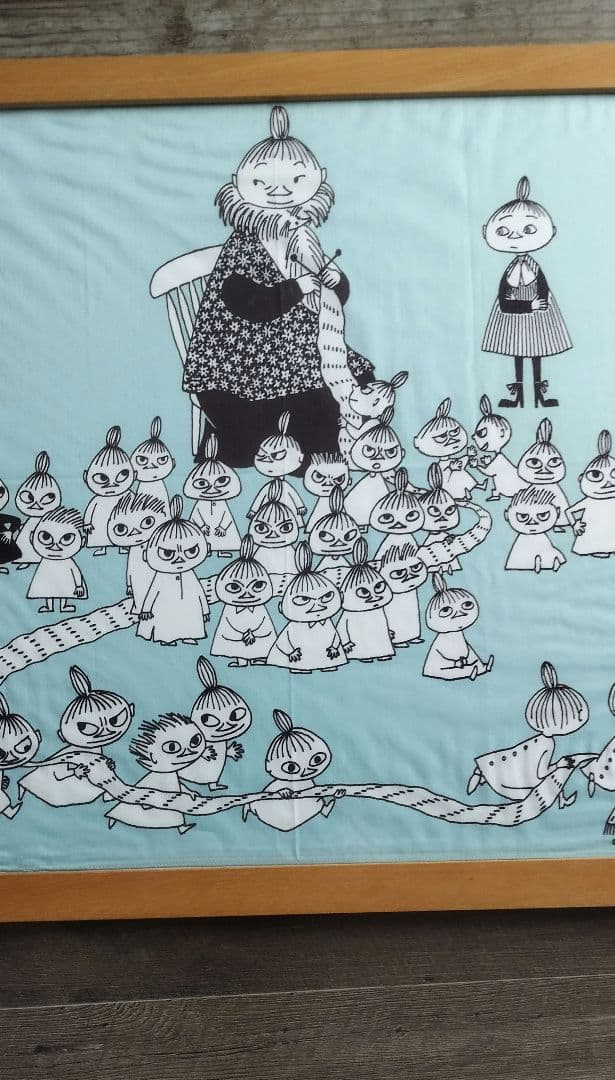 値下げ大判！ムーミン 布 アートフレーム