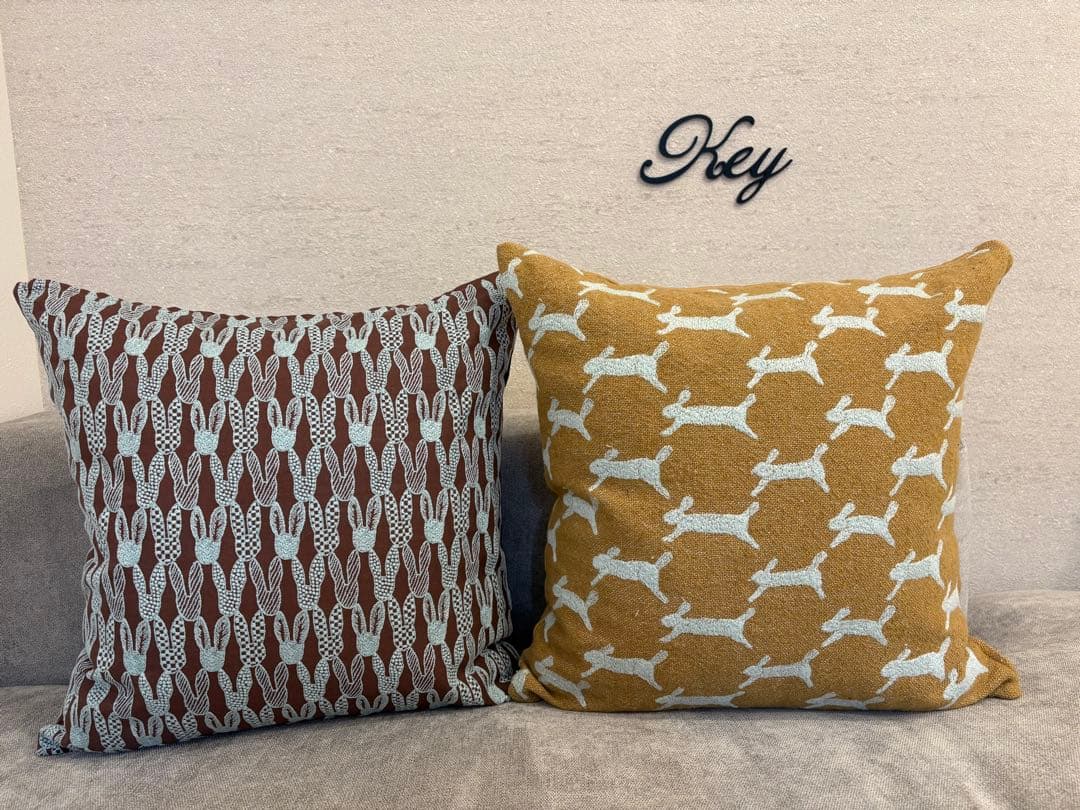 ミナペルホネン　ハンドメイド　クッションカバー★pomppia brown