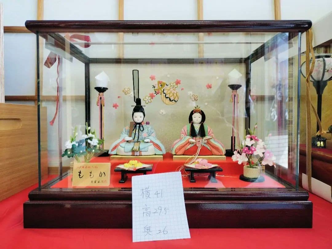 ガラスケース入り親王雛人形