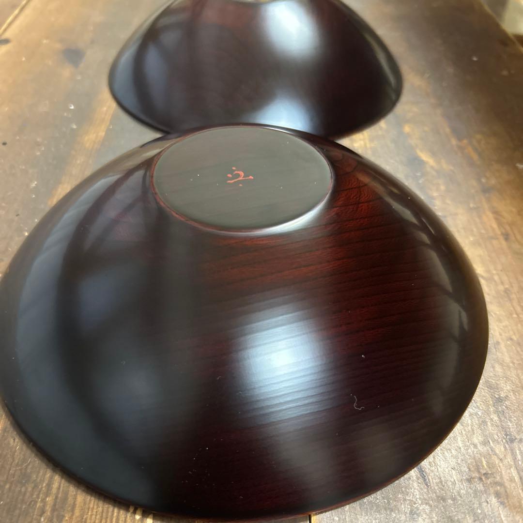 山中漆器　木製　天然木　深皿　越前漆器　丼