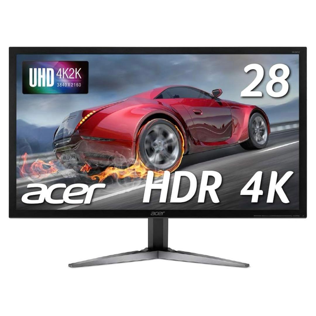 【美品】acer ゲーミングモニター ディスプレイ 28インチ4K KG281K