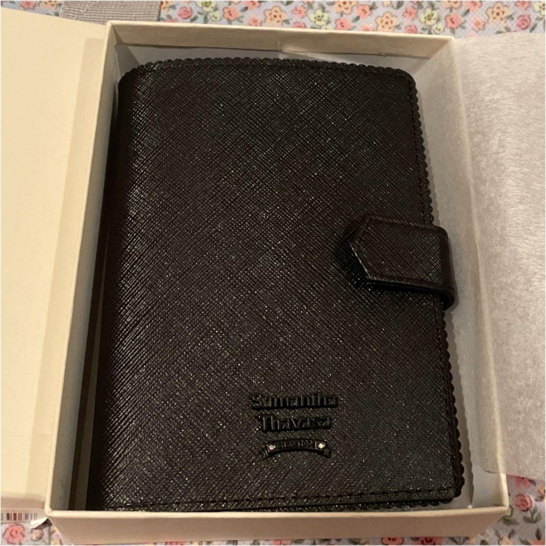 サマンサタバサ パスポートケース ブラック