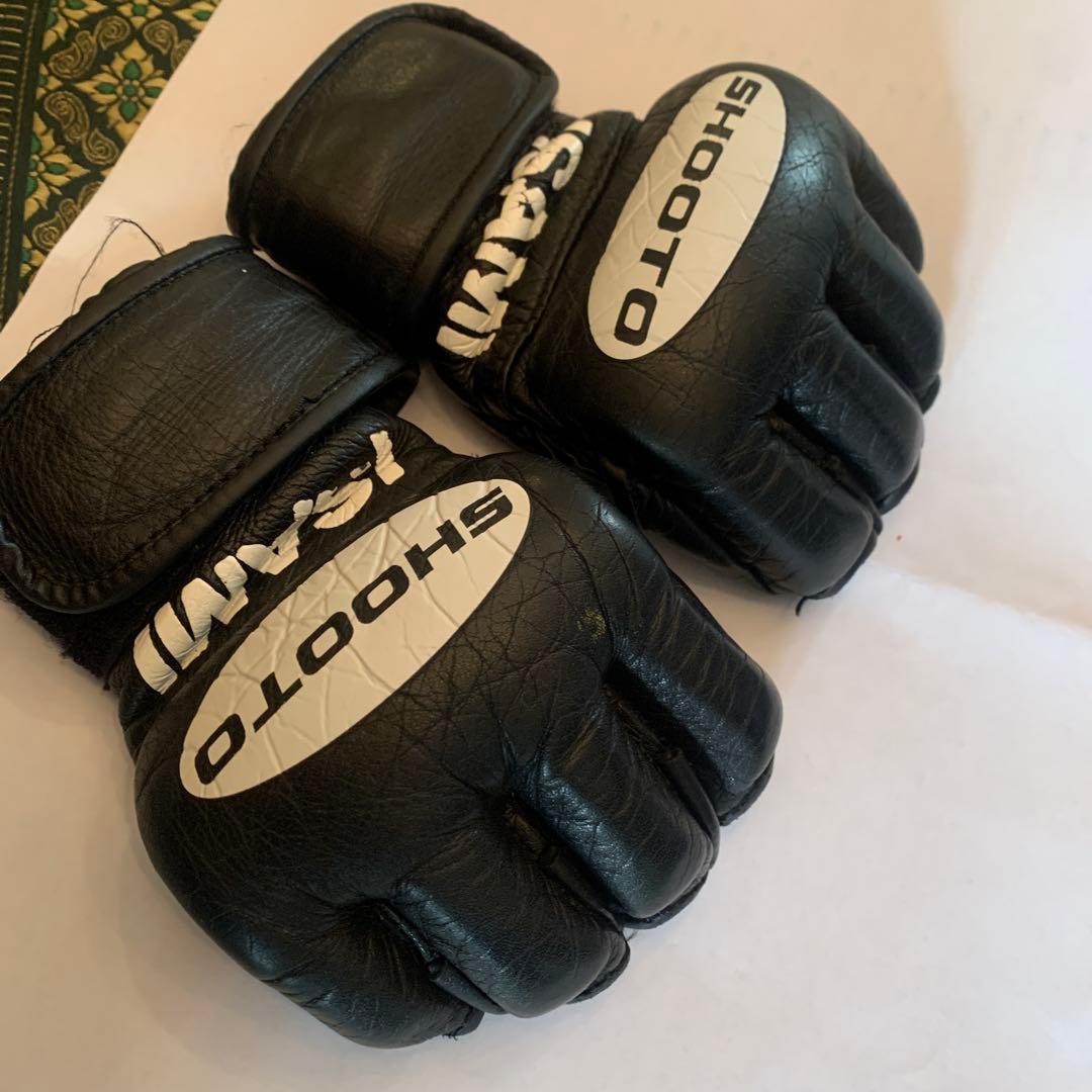 SHOOTO オープンフィンガーグローブ 黒 Isami製　Sサイズ　MMA