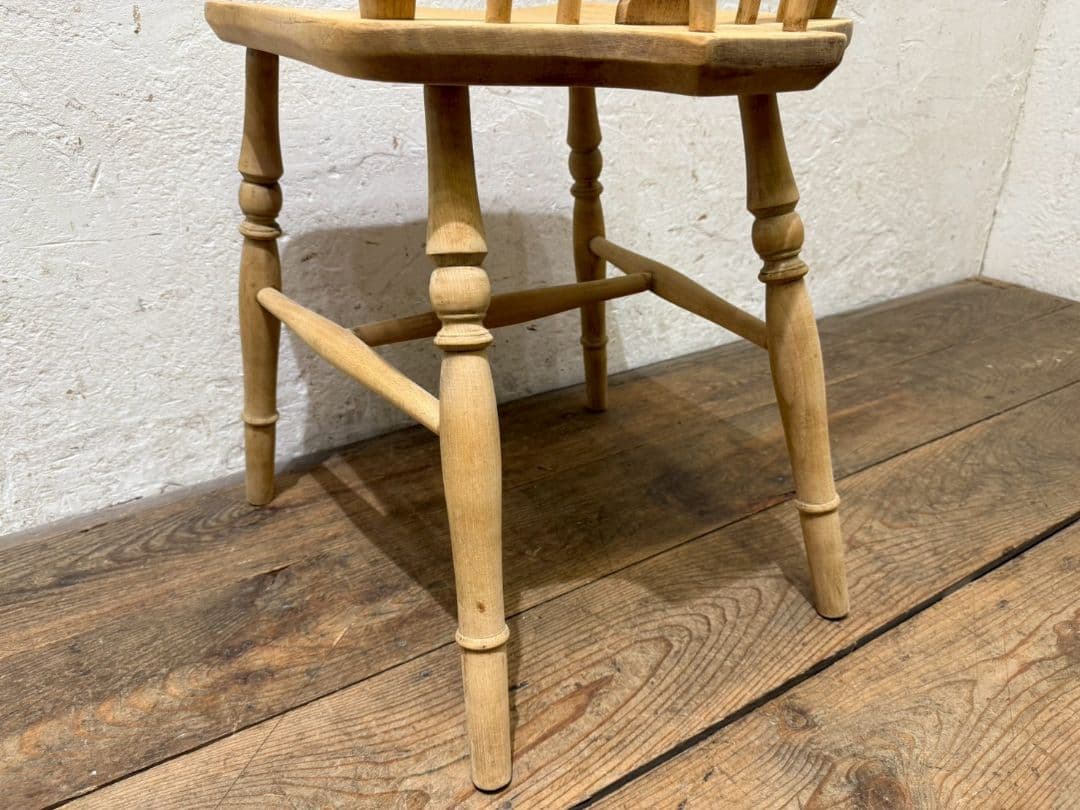 1152 ②英国アンティーク　ホイールバックチェア　椅子　ウインザー　イギリス