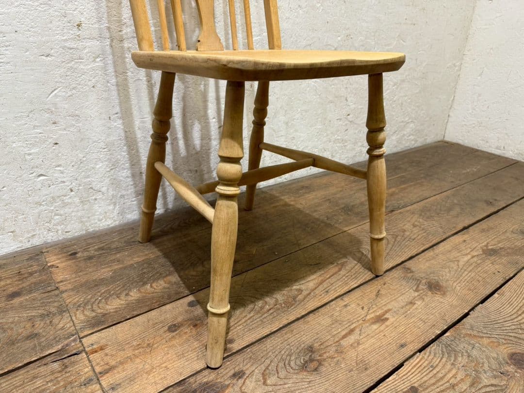 1152 ②英国アンティーク　ホイールバックチェア　椅子　ウインザー　イギリス