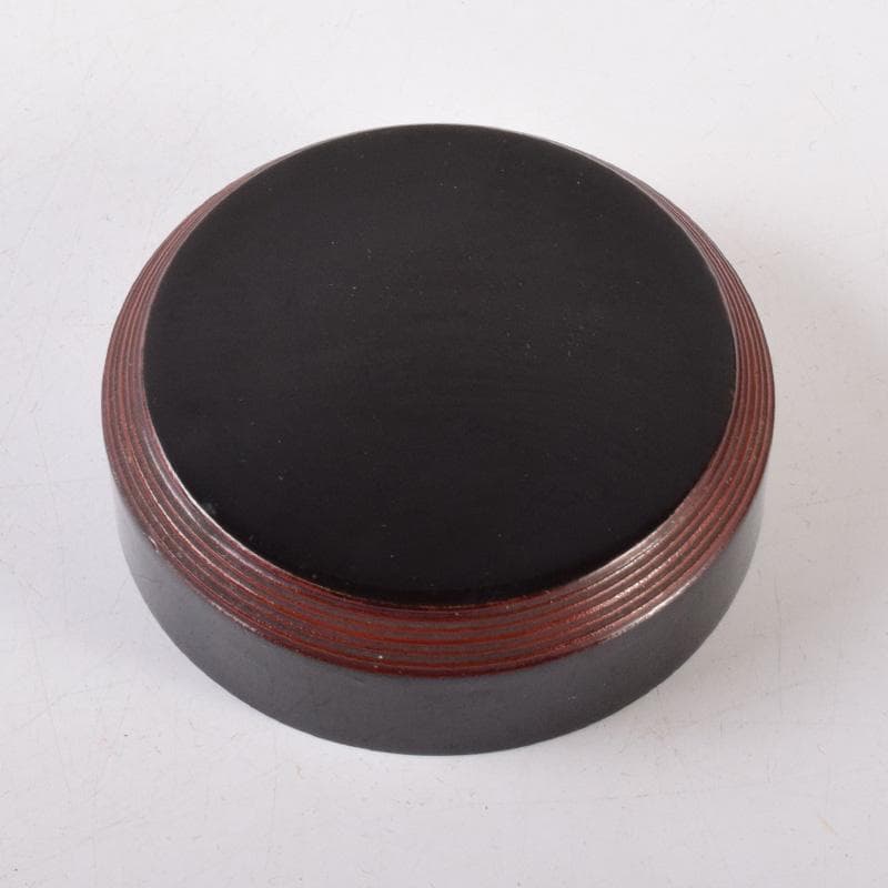 茶道具　山本春正作　黒漆　中棗　共箱　V　7220