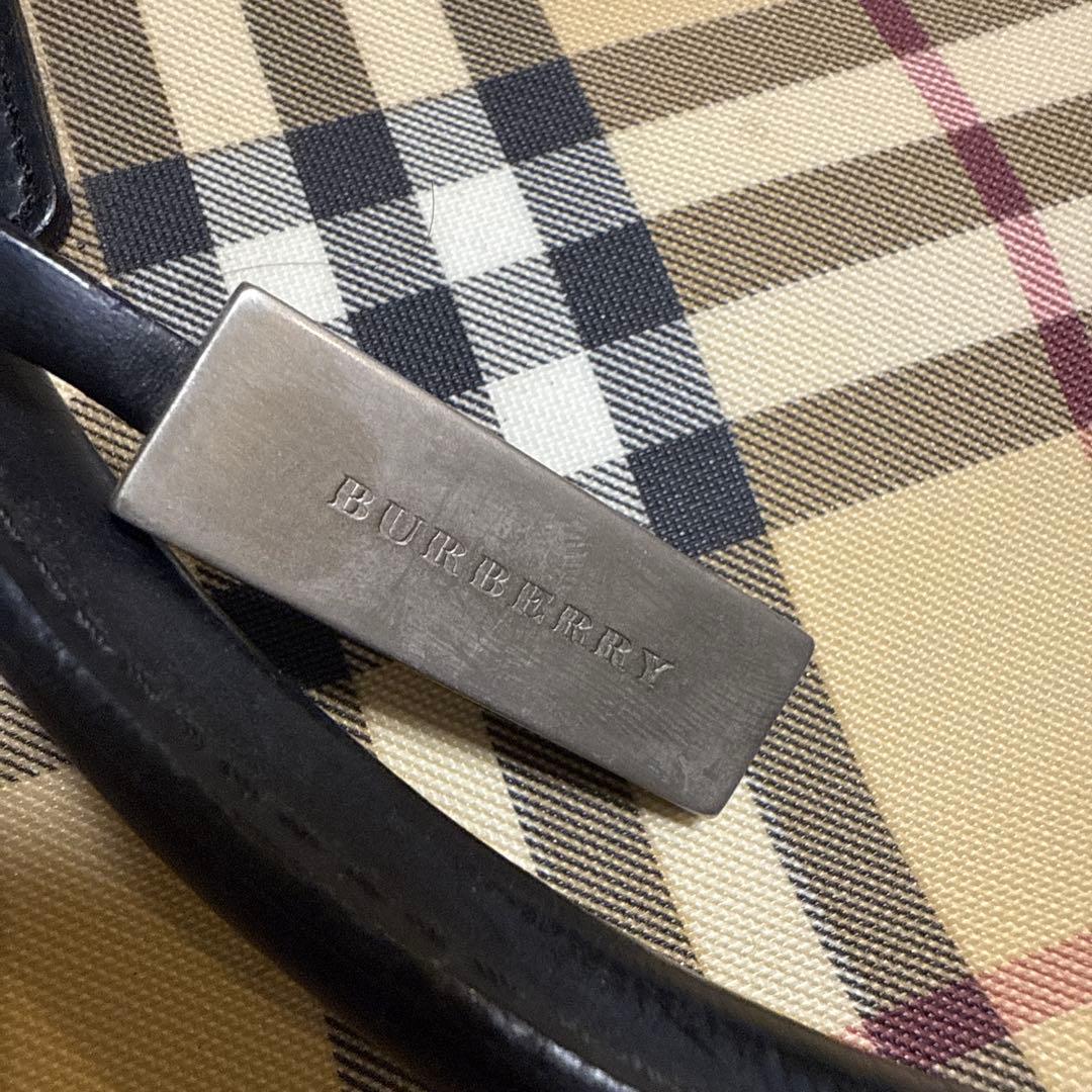 BURBERRY チェック柄 ボストンバッグ