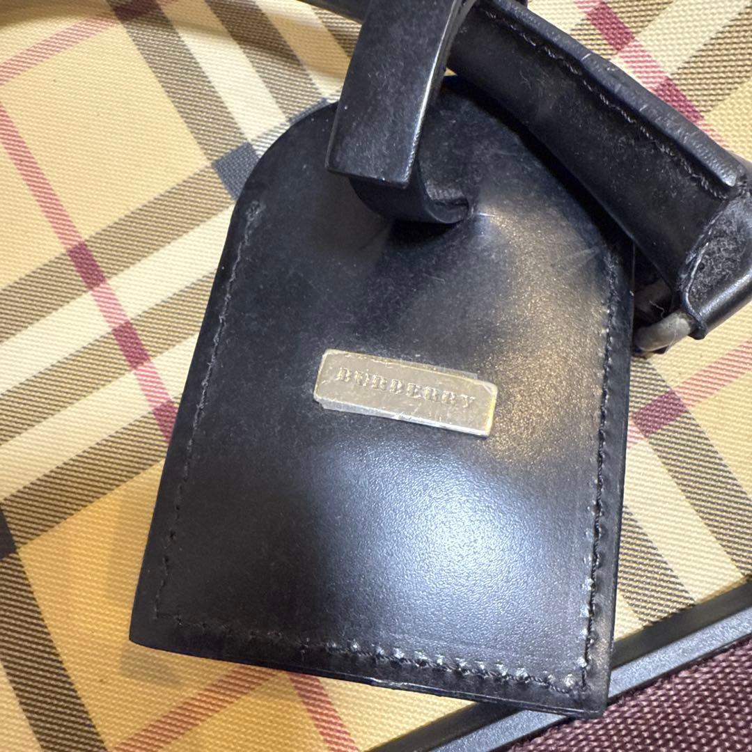 BURBERRY チェック柄 ボストンバッグ
