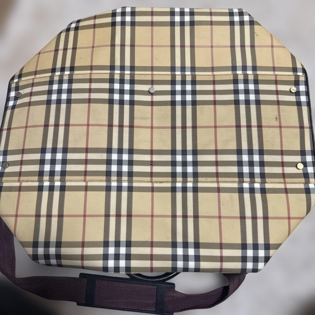 BURBERRY チェック柄 ボストンバッグ
