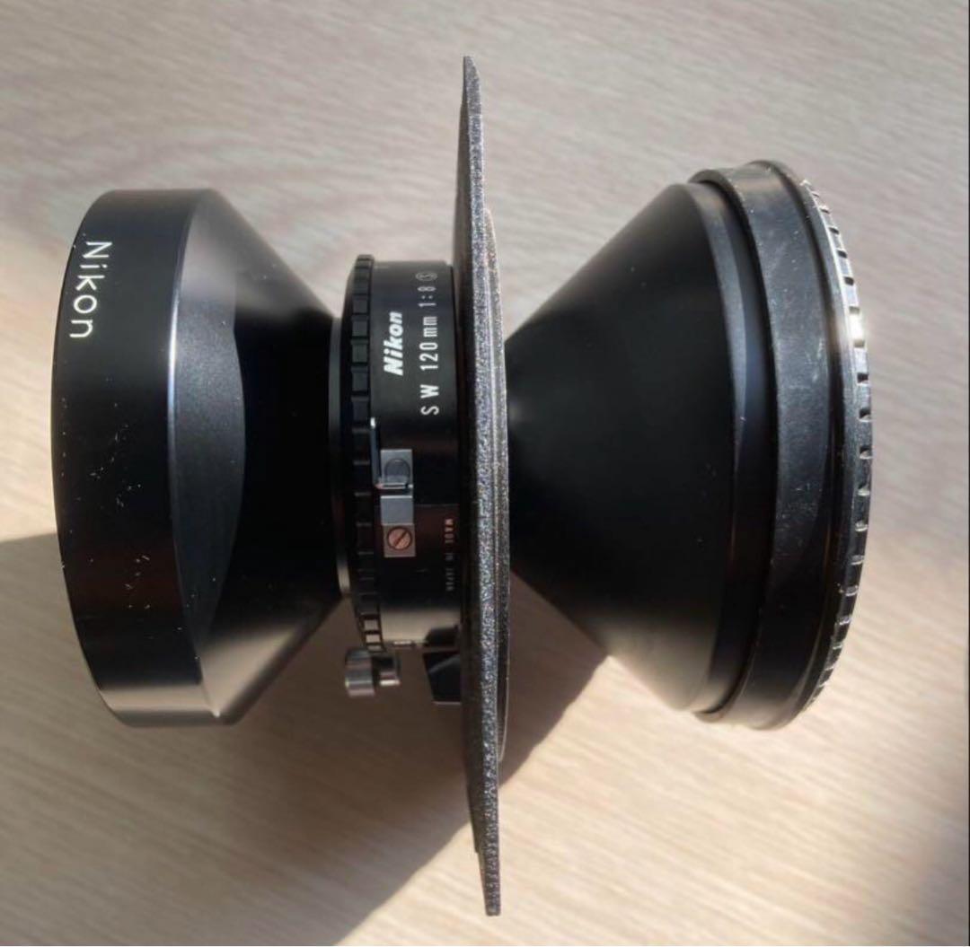 【希少】【美品】ニッコールSW120mm/F8 8×10カバーの超広角レンズ