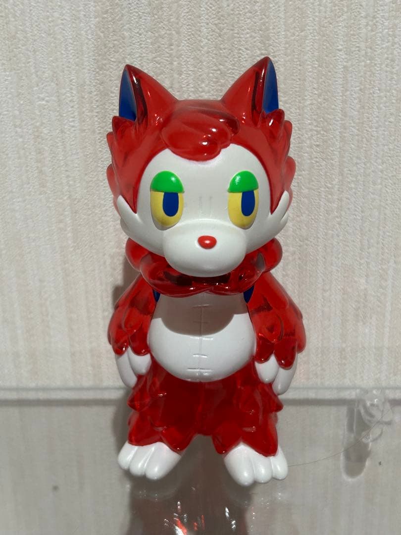 おおかみくん　ゲームカラーレッド　ソフビ　あらいきりこ　ヘッダー有ります