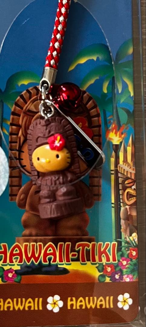 激レア◎ハワイ限定キティ◎根付けストラップ◎フラダンス・アロハ・おむすび・ティキ