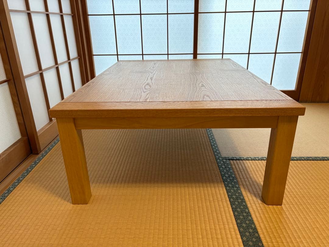 ホワイトオーク無垢材使用天板付きこたつ