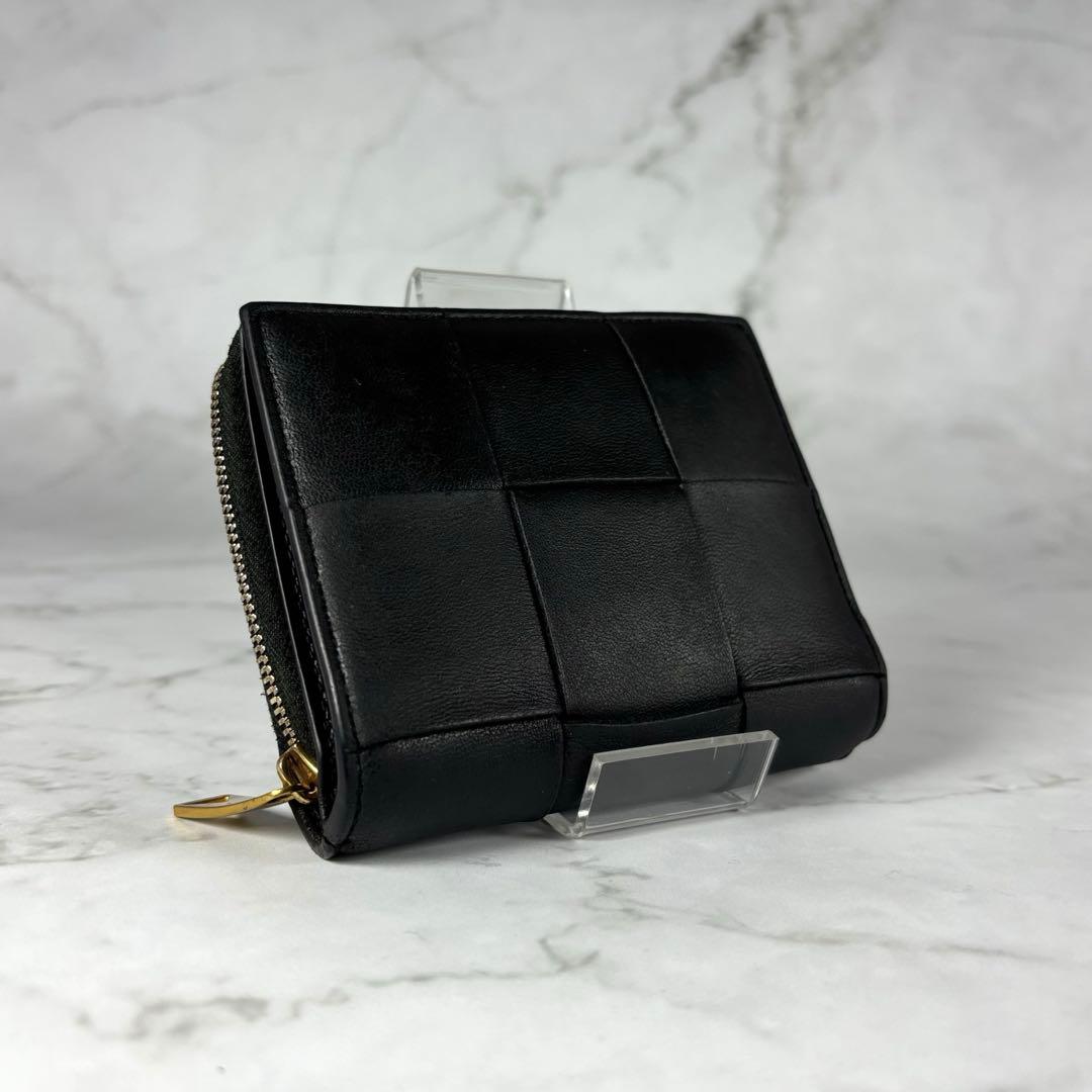 BOTTEGA VENETA ブラック 二つ折り 財布 カセット