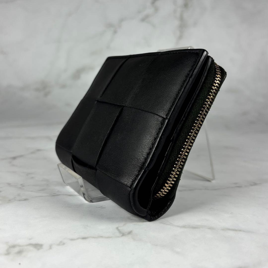 BOTTEGA VENETA ブラック 二つ折り 財布 カセット