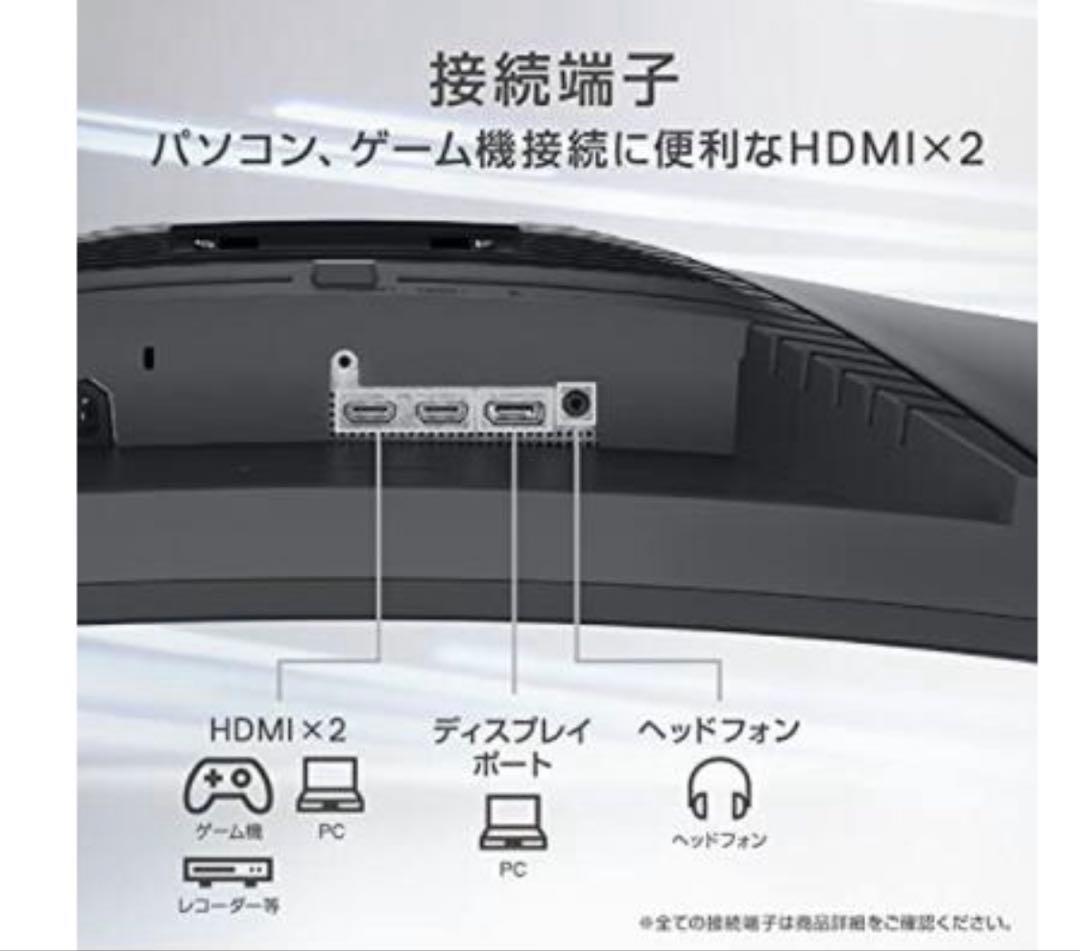 Dell S3222HG 湾曲31.5インチ モニター