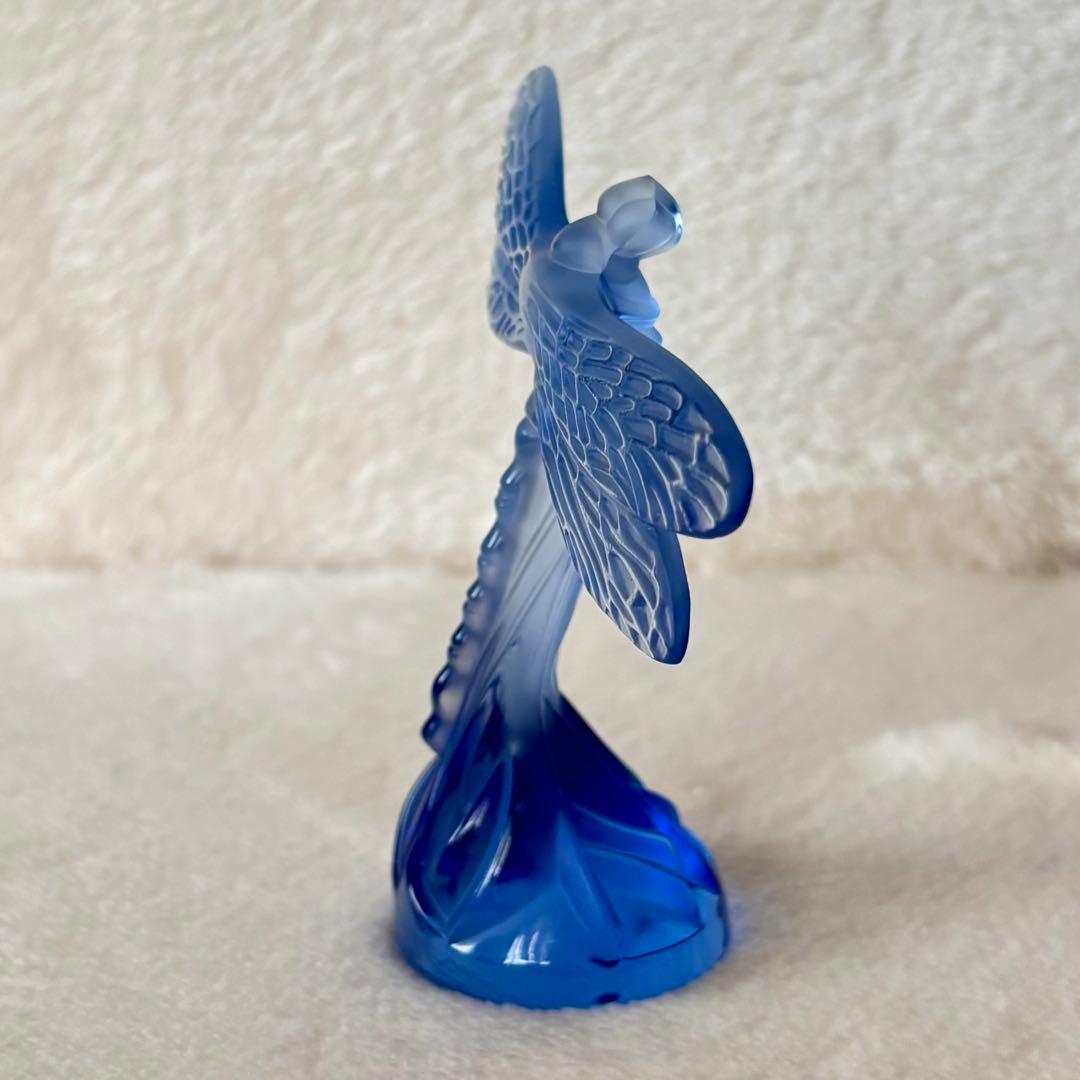 ◆ LALIQUE ラリック◆クリスタル置物 トンボ クリアパープル