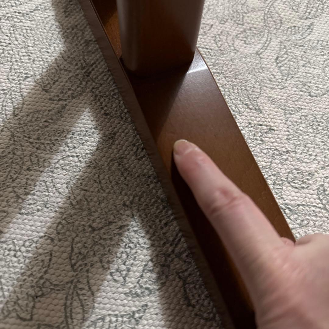 美品　カリモク60+ カフェテーブル1200［T36420HW］