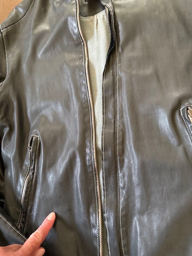 【美品】sisii シシ レザー シングル ライダースジャケット Ｍ