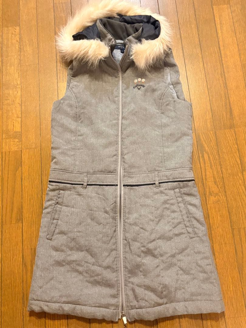 レディース ワンピース　ベスト グレー Lサイズ