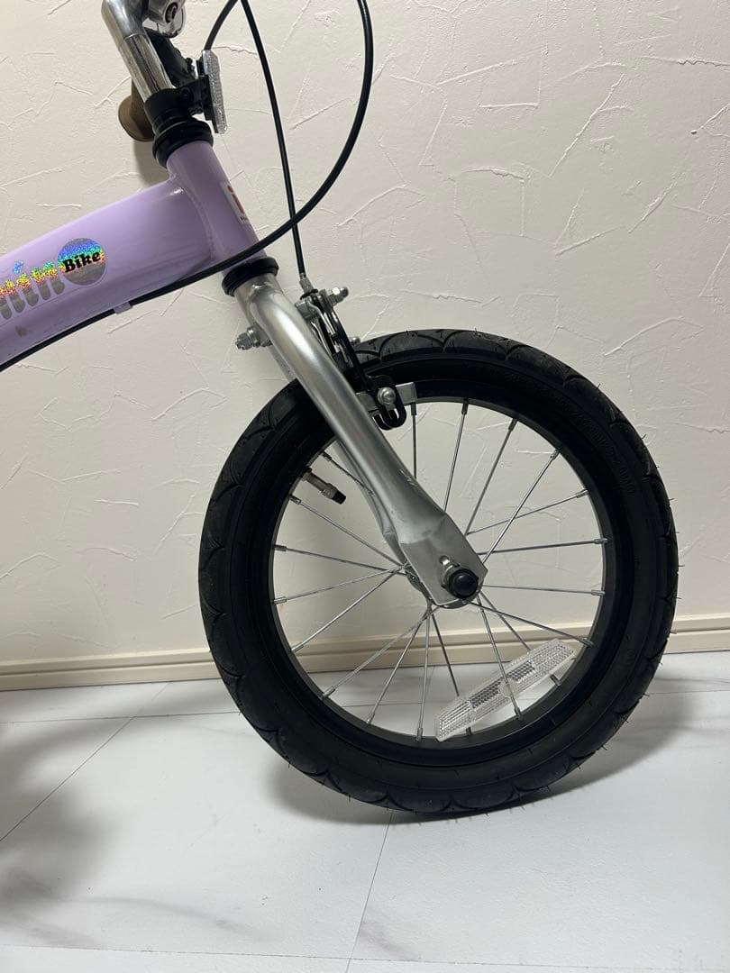 極美品 へんしんバイク 14インチ 限定カラー パープル 屋内保管 錆無し