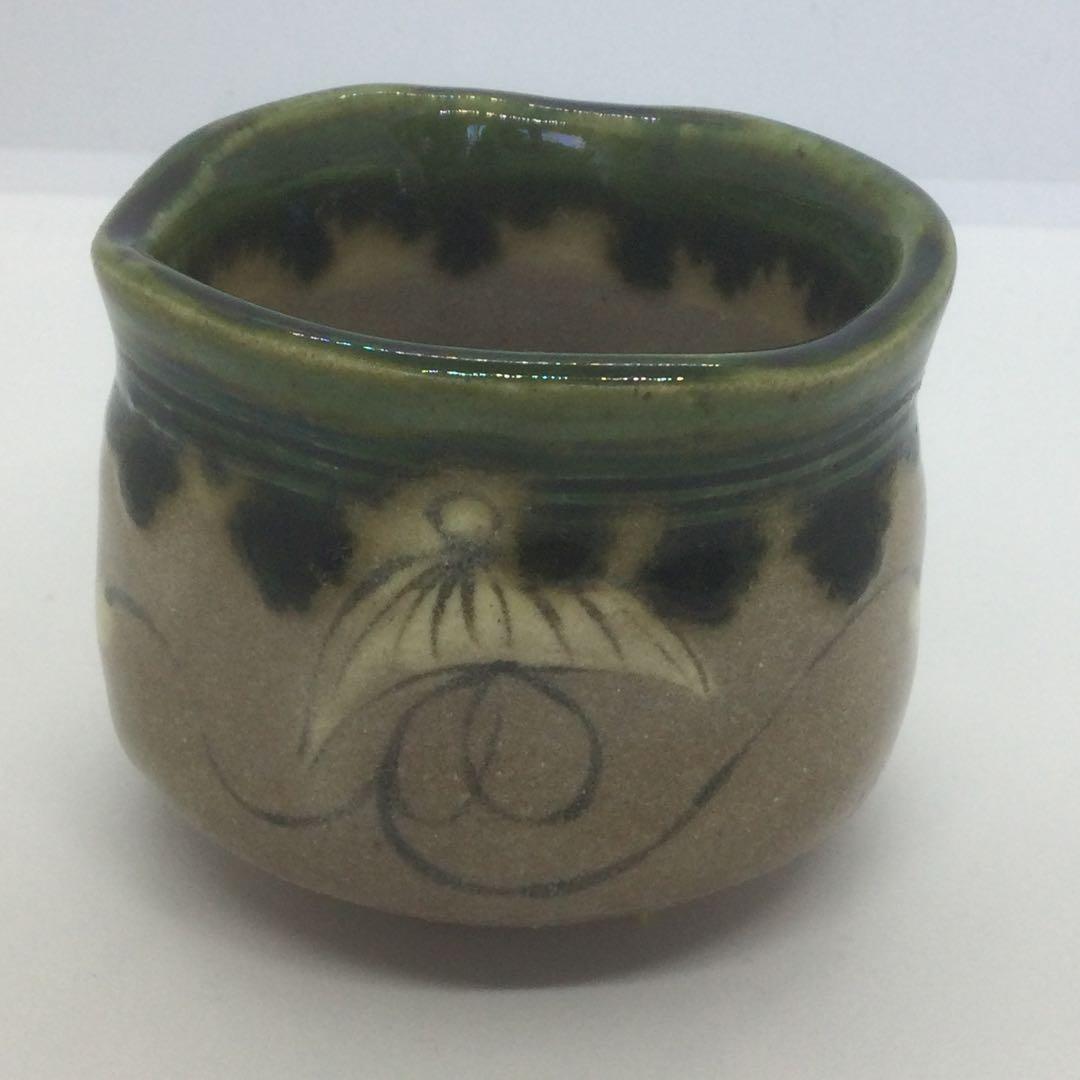 【HMZ278】佐々木 正　鳴海磯部　ぐい吞　長期保管品