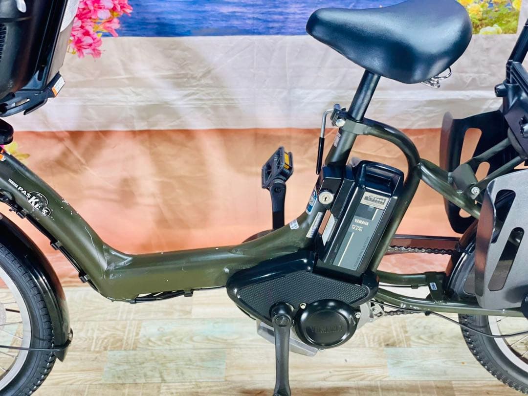 パスキス12AH⭐️人気モデル！ヤマハ子供乗せ電動アシスト自転車Y2684