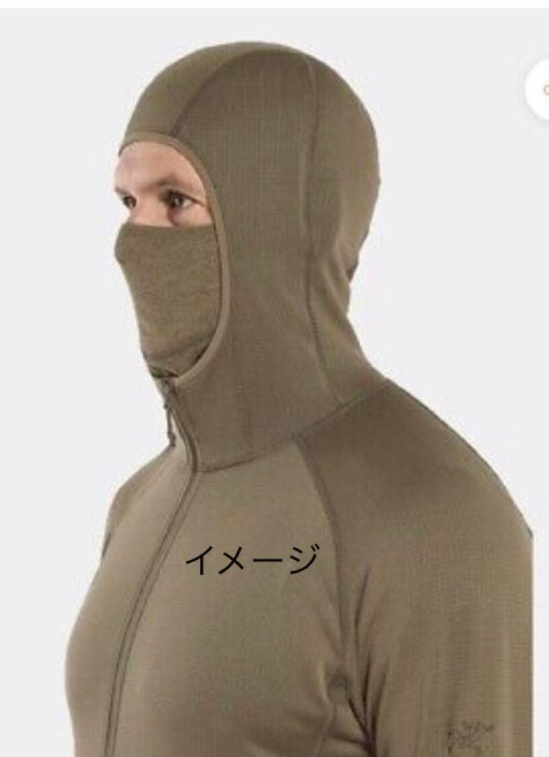 個人装備 DELTA AR 1/2 ZIP NECK HOODY MEN'S Black