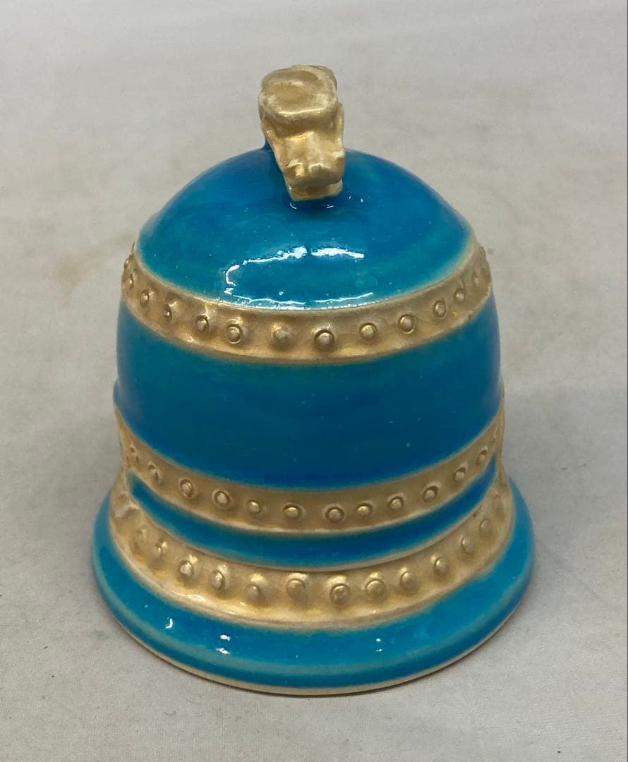 B333b 双竜頭釣鐘 香合　吾唯足知　作者不詳　保存用桐箱付　茶道具　巳年