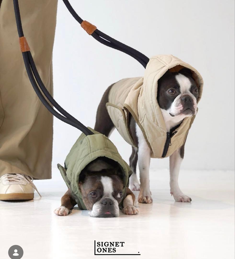 お出かけ・お散歩用品 signet ones quilting hoodie vest (S)