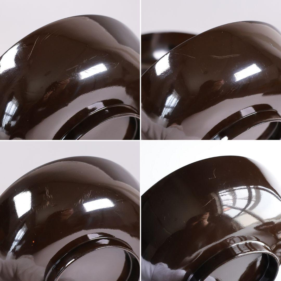 【MB191】輪島塗 宝尽くし金蒔絵 黒塗椀 五客 天然木漆塗 大正昭和 茶懐石